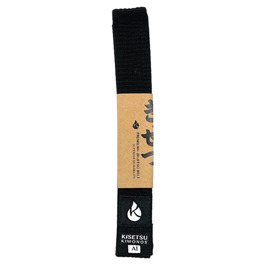 PREMIUM+ BELT • BLACK (White Bar)