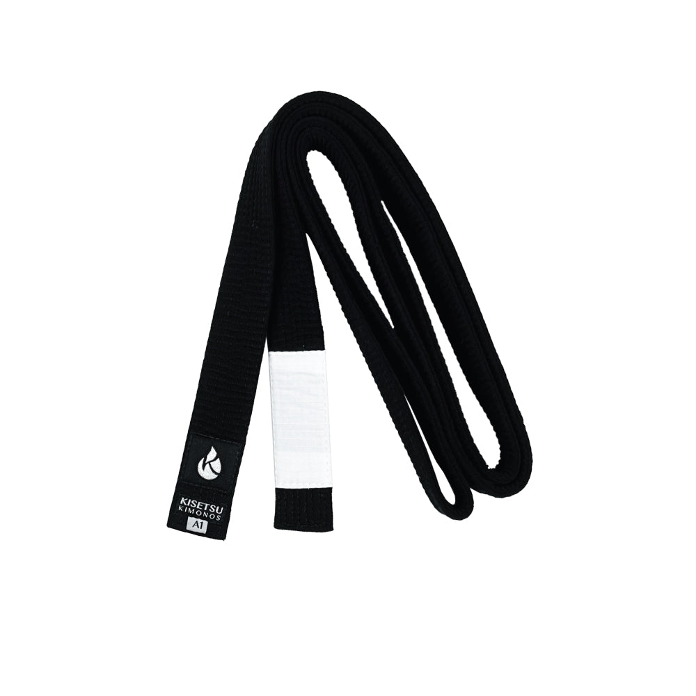 PREMIUM+ BELT • BLACK (White Bar)