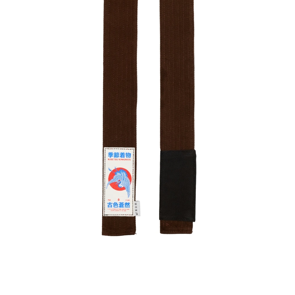YŪGEN OBI 幽玄帯 //  Brown 茶
