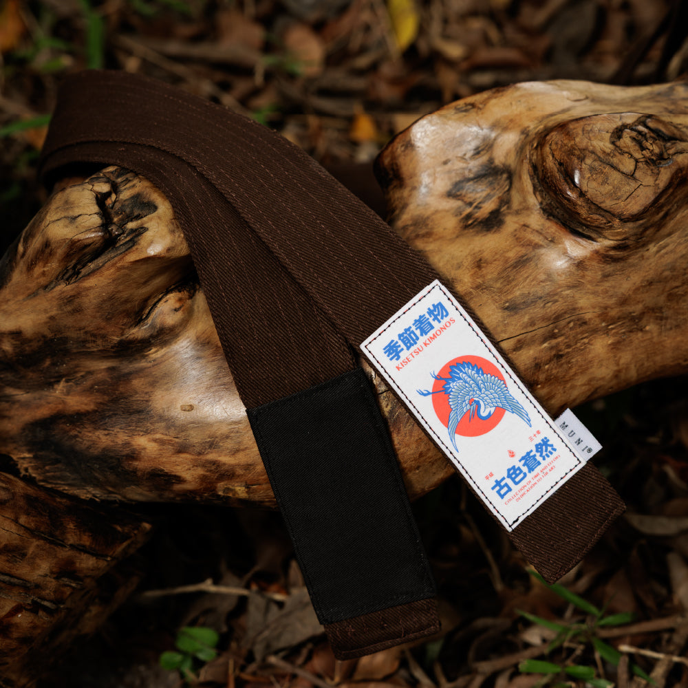 YŪGEN OBI 幽玄帯 //  Brown 茶