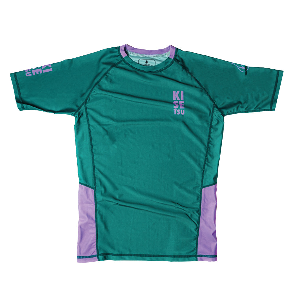 V2 RASH GUARD • TEAL LAVENDER – KISETSU KIMONOS